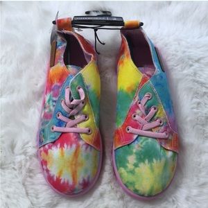 Cherokee Rainbow Tie Dye Slip-on Sneakers